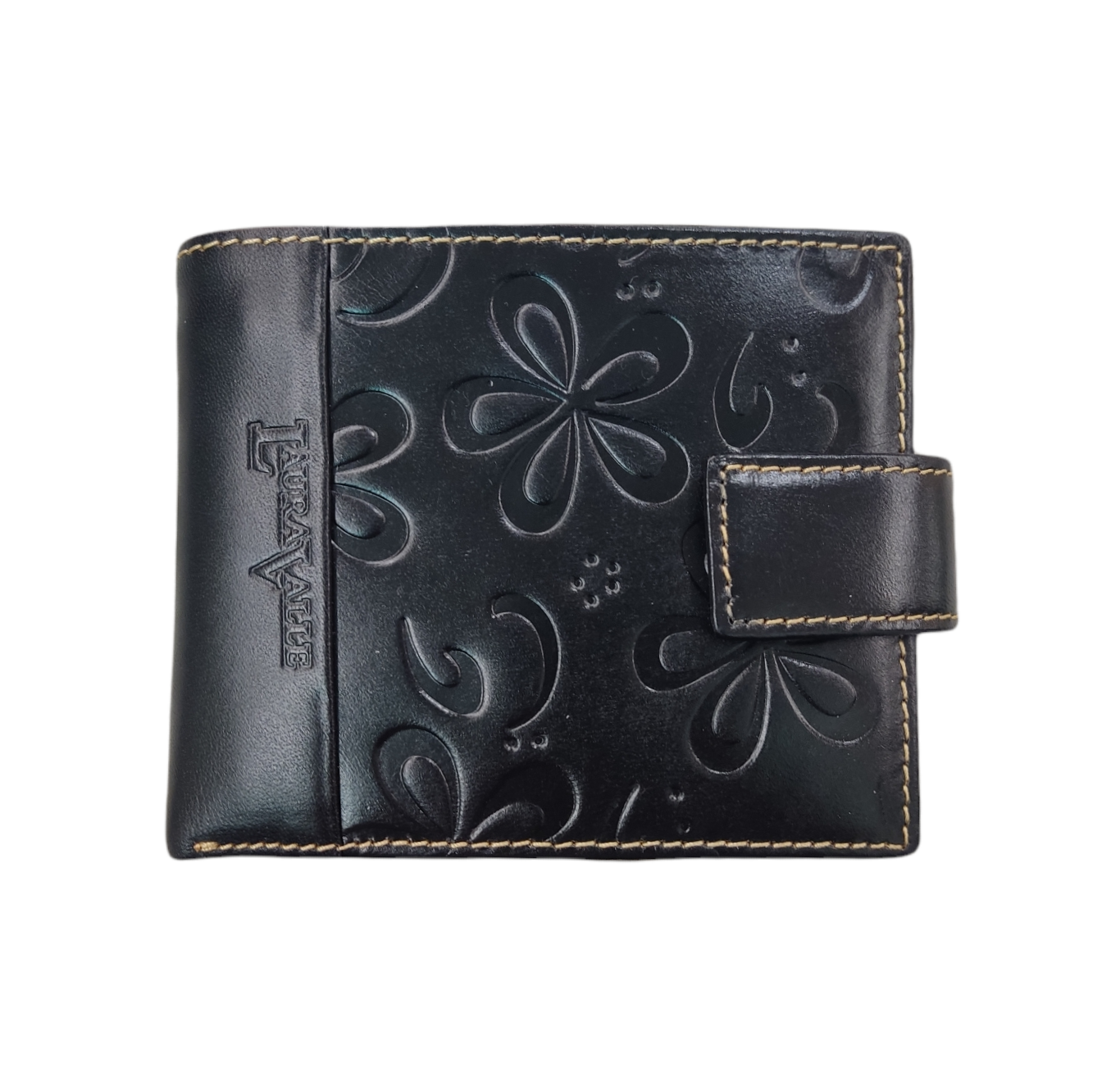 Cartera piel mujer "Flores"