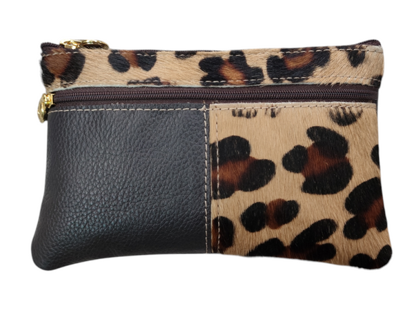 Monedero piel cebra/leopardo