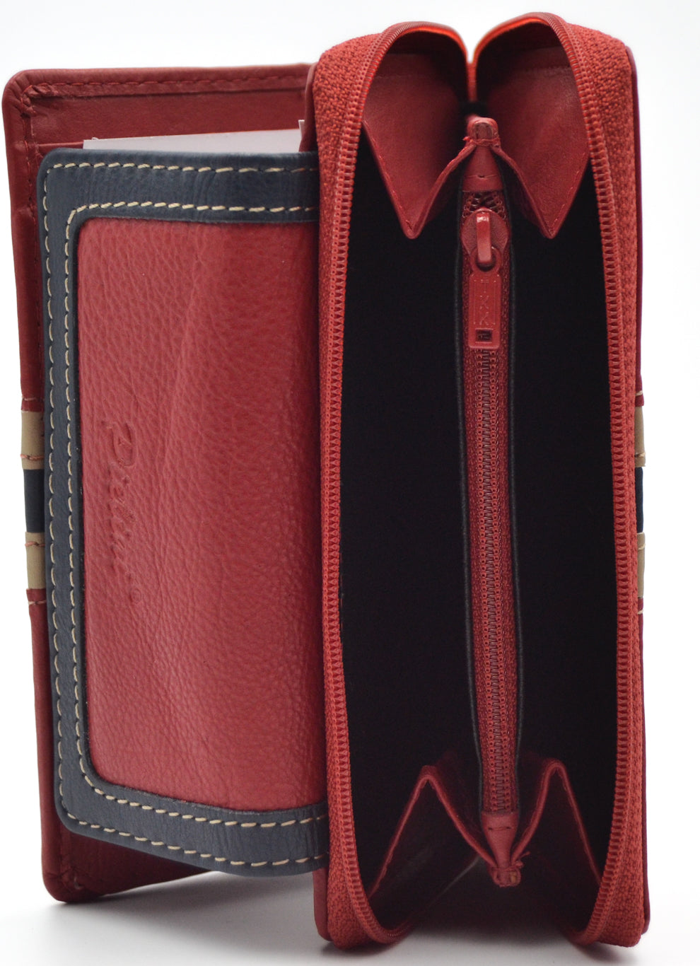 Cartera señora piel con broche y monedero de cremallera (PIELINI)