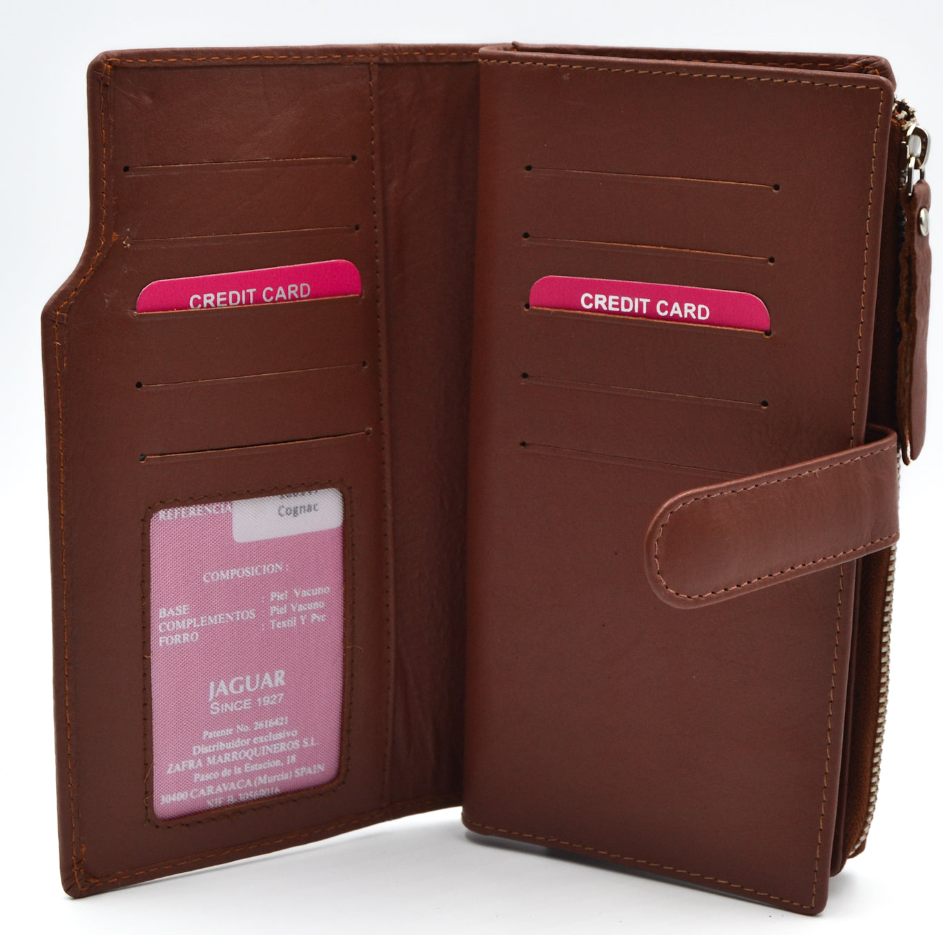 Cartera piel Grande "JAGUAR"