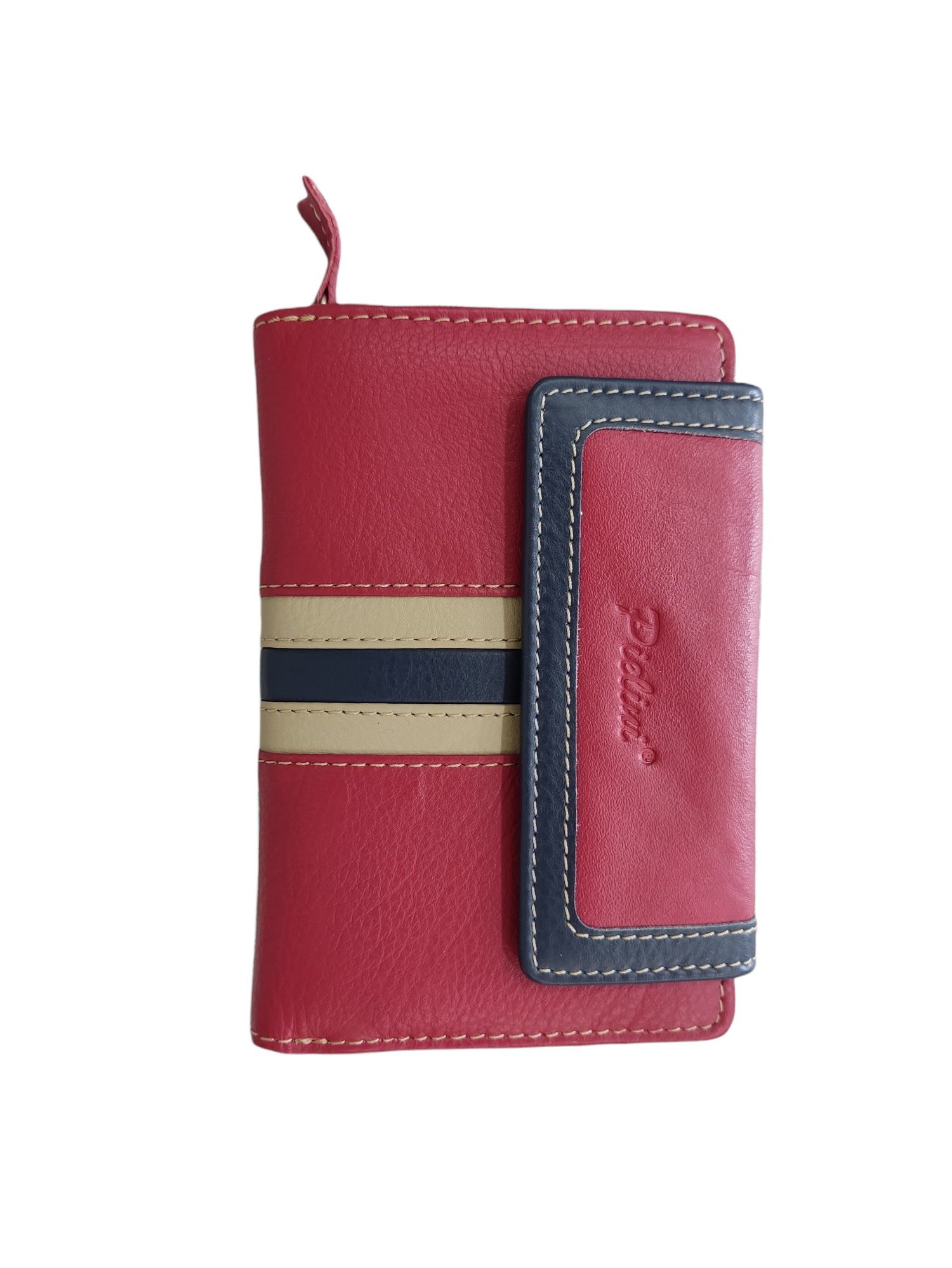 Cartera señora piel con broche y monedero de cremallera (PIELINI)