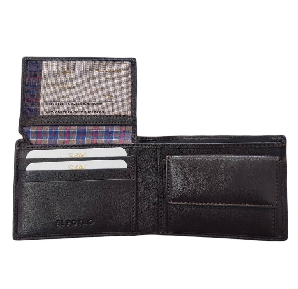 Cartera piel hombre "Legazpiz" Con Monedero(EL POTRO)