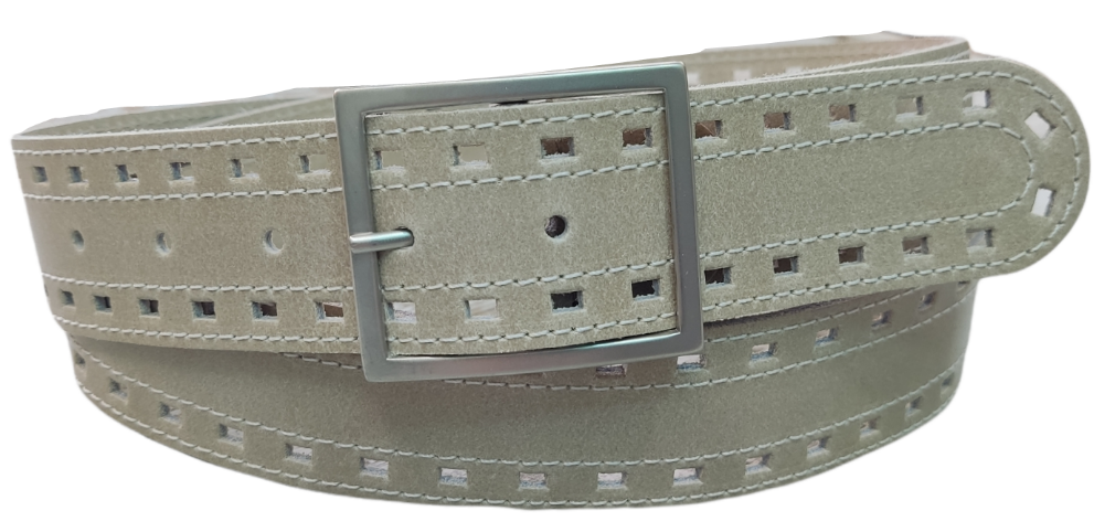 Cinturón piel unisex "Troquelado"