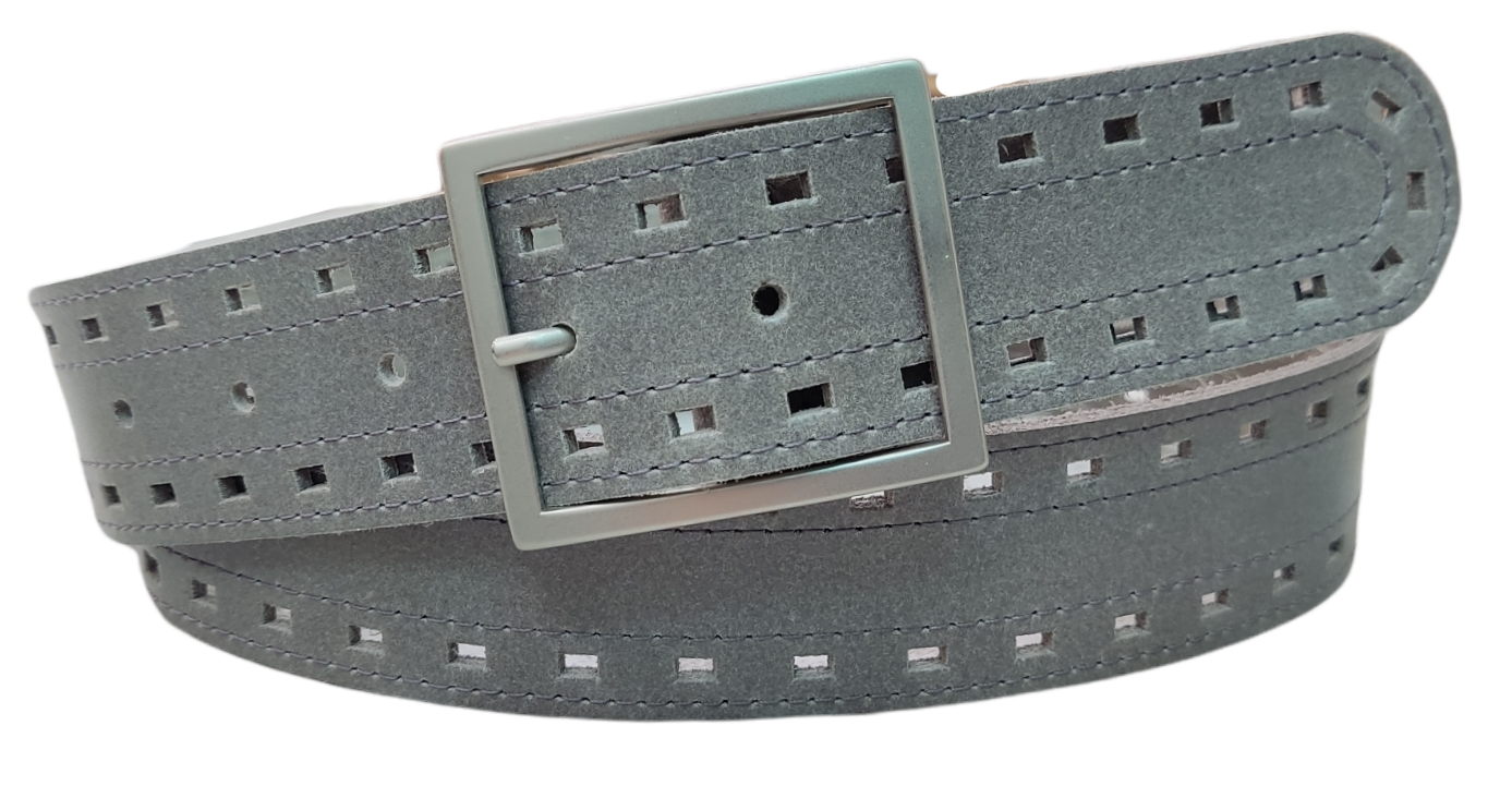 Cinturón piel unisex "Troquelado"