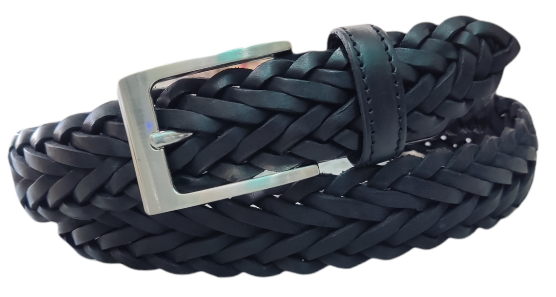 Cinturón piel unisex "Trenzado"