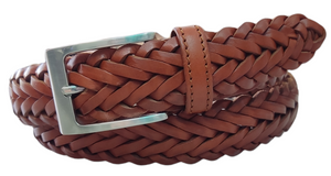 Cinturón piel unisex "Trenzado"