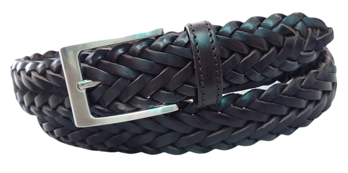 Cinturón piel unisex "Trenzado"
