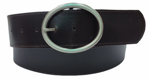 Cinturón de piel mujer super ancho (5 cm)