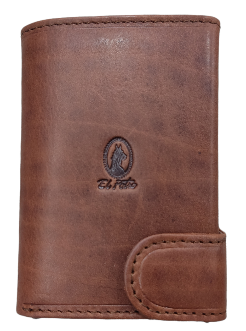 Cartera de piel con tarjetero metálico con billetero (EL POTRO)