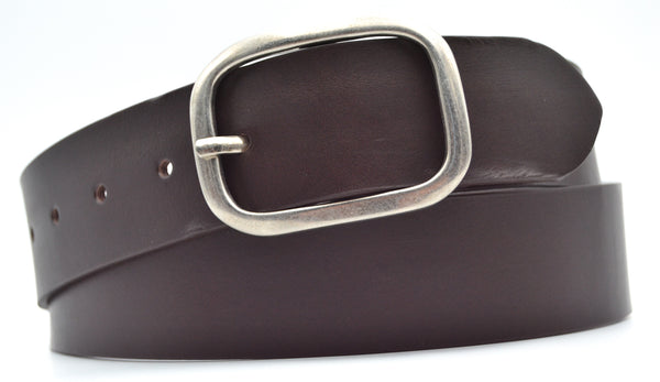 Cinturón piel vaquero unisex Ovalado